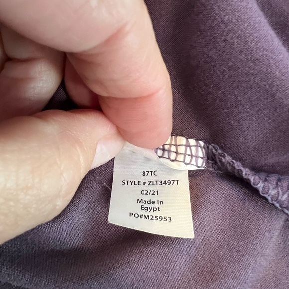 💗✨ EUC ZOBHA Mauve “Laura” Twist-Front Long Sleeve Athletic Top | Sz S - Picture 6 of 6